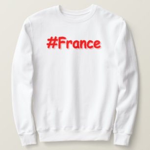 Moletom "#França" Design Adorável. Compre Agora