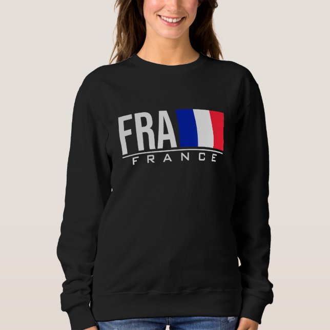 Moletom França Flag International Country Code Fra Sports (Frente)