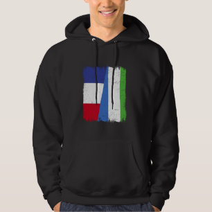 Moletom França Serra Leoa Meia Bandeira Serra Leoa