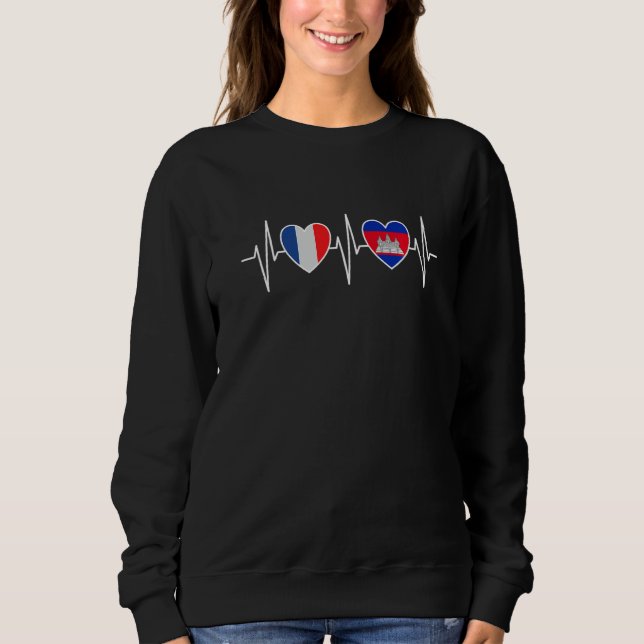 Moletom France And Cambodia Cambodian Flag Flag Premium (Frente)