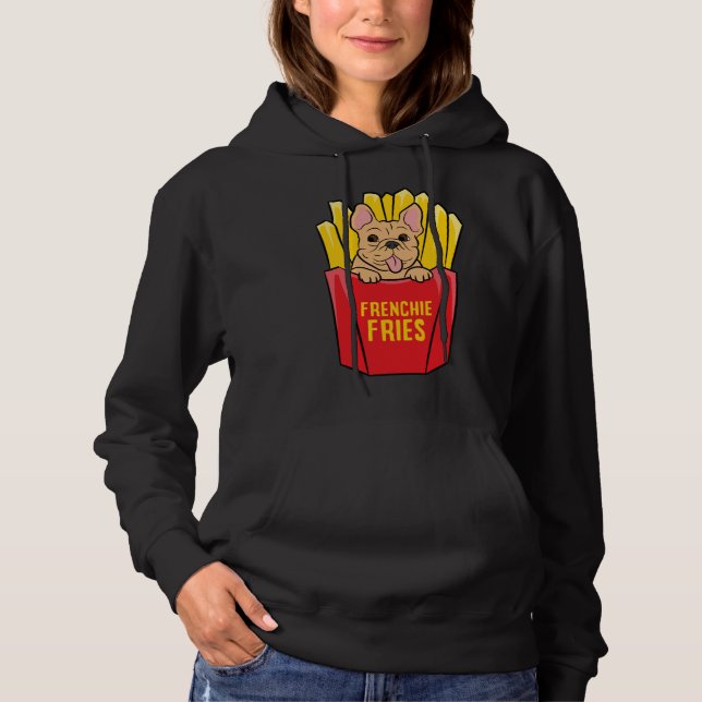 Moletom Francês Bulldog Frenchie Fries Cute French Buldog (Frente)