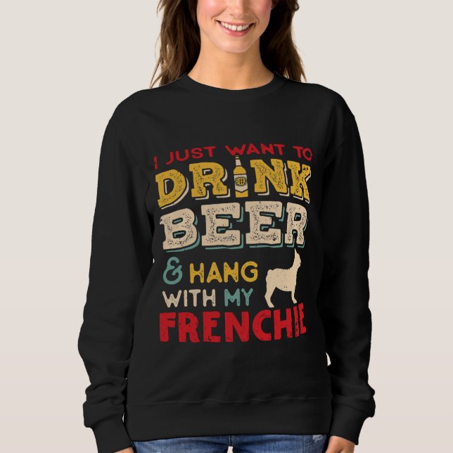 Moletom Francês Bulldog Frenchie Pai Beer Lover (Frente)