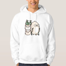 Moletom Frango com Bengalas Axilares e Pilha de Gatos