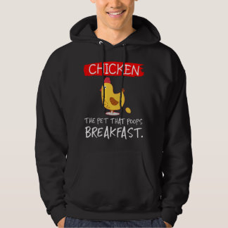 Moletom Frango o animal de estimação que cocô de manhã eng