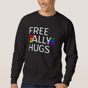 Moletom Free Ally Hugs Proud LGBT Family - para Orgulho ga