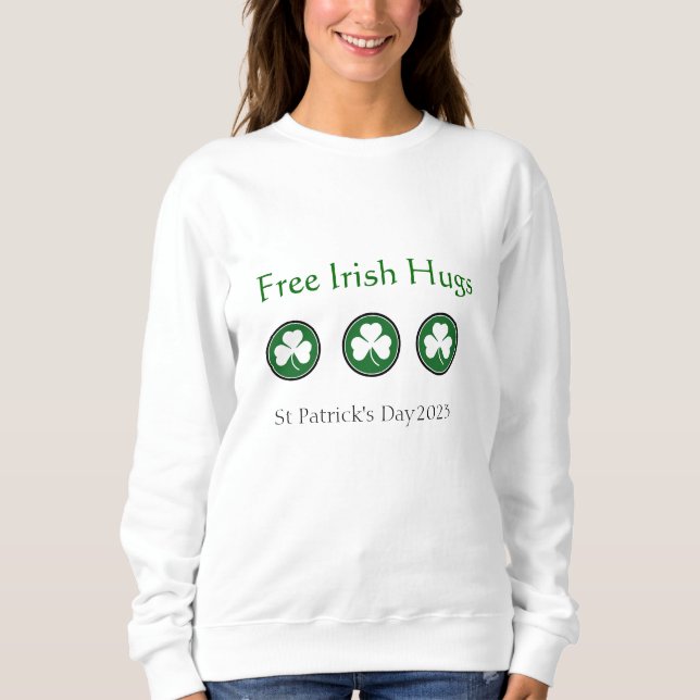 Moletom Free Irish Hugs Toddlers T-Shirt Hoodie (Frente)