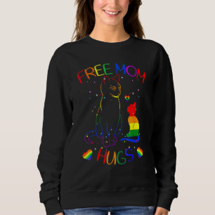 Moletom Free Mãe Hugs Lgbt Cat Orgulho gay Rainbow