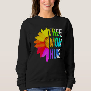 Moletom Free Mãe Hugs Orgulho gay Lgbt Daisy Rainbow Flowe