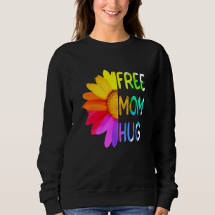 Moletom Free Mãe Hugs Orgulho gay Lgbt Daisy Rainbow Flowe