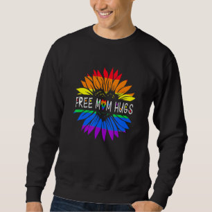 Moletom Free Mãe Hugs Orgulho gay Lgbt Daisy Rainbow Flowe