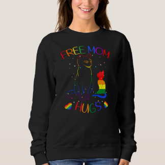 Moletom Free Mom Hugs LGBT Cat Gay Pride Rainbow