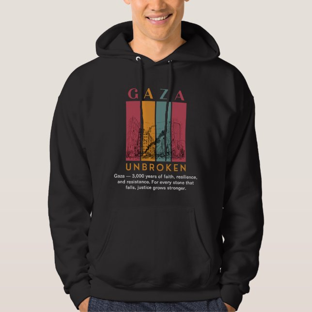 Moletom Free Palestine Hoodie - Gaza Ininterrupta (Frente)
