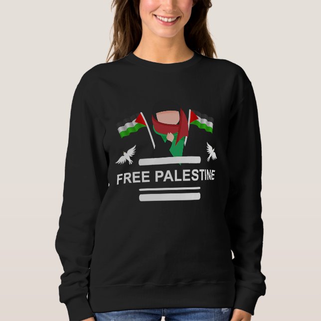 Moletom Free Palestine Palestine Flag 1 (Frente)
