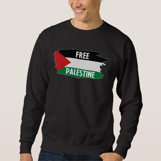 Moletom Free Palestine  Palestine national flag (Frente)