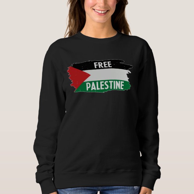 Moletom Free Palestine  Palestine national flag (Frente)