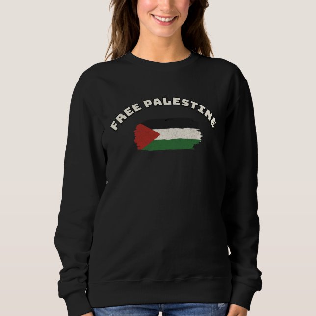 Moletom Free Palestine Palestinian Flag Support Palestinia (Frente)