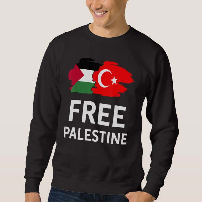 Moletom Free Palestine Turkish Turkey Support Palestinian (Frente)