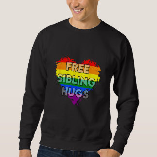 Moletom Free Sibling Hugs Gay Pride LGTB 1