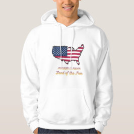 Moletom Freedom Is Power USA Flag Hoodie