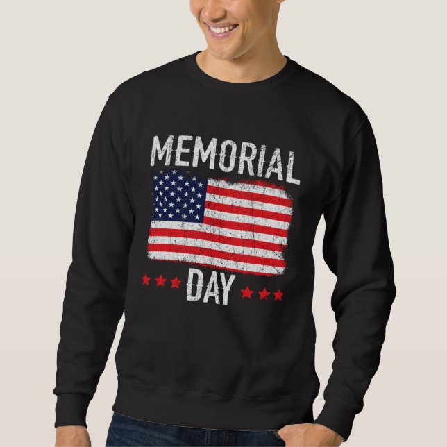 Moletom Freedom Patriotic Veteran USA Flag American Memori (Frente)