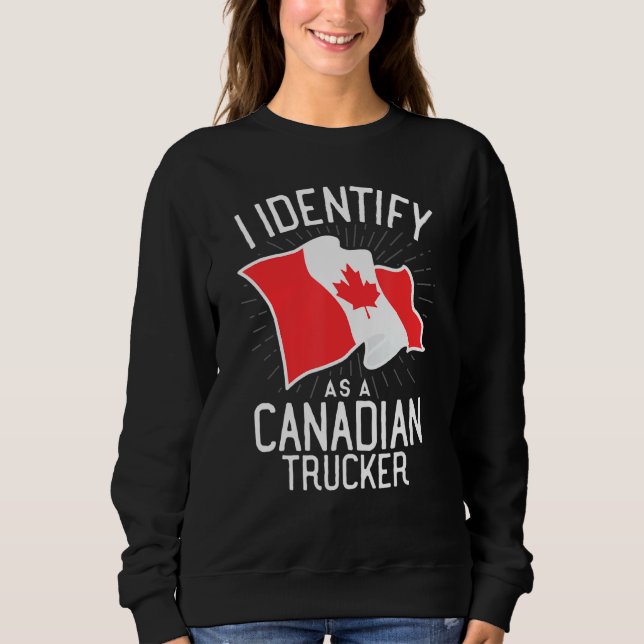 Moletom Freedom Transport 2022 I Identify As Canadense Tru (Frente)