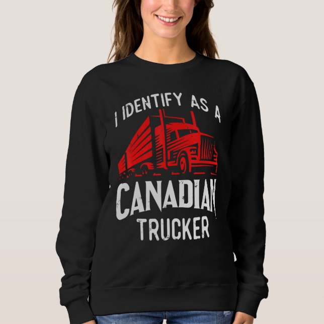 Moletom Freedom Transport 2022 I Identify As Canadense Tru (Frente)
