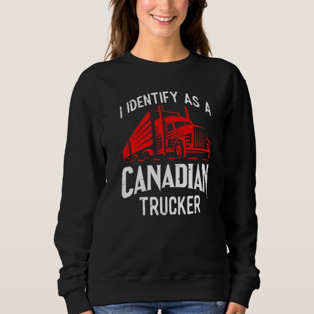 Moletom Freedom Transport 2022 I Identify As Canadense Tru (Frente)
