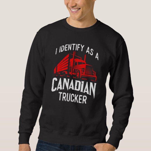 Moletom Freedom Transport 2022 I Identify As Canadense Tru (Frente)