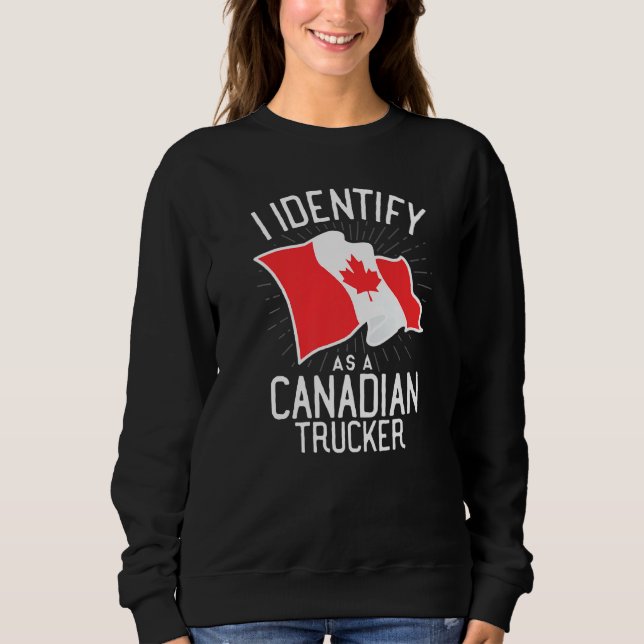 Moletom Freedom Transport 2022 I Identify As Canadense Tru (Frente)