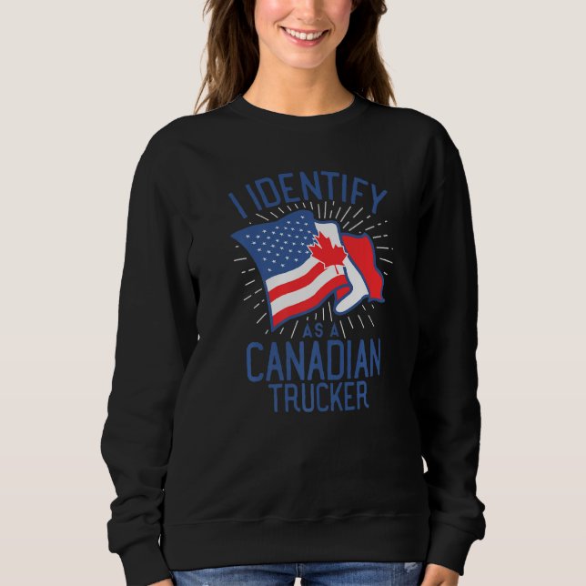 Moletom Freedom Transport 2022 I Identify As Canadense Tru (Frente)