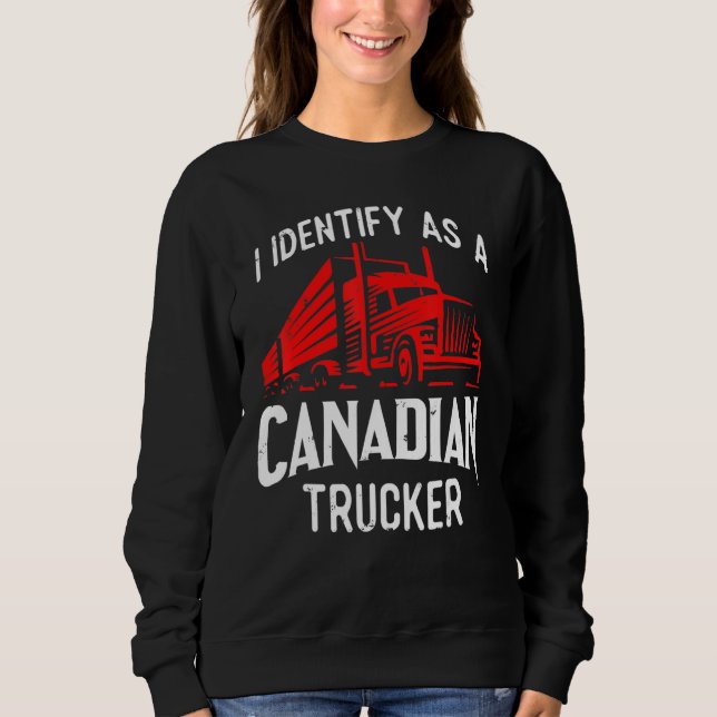Moletom Freedom Transport 2022 I Identify As Canadense Tru (Frente)