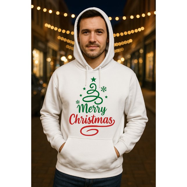 Moletom Freefit Merry Christmas Hoodie 🎅 | Unisex Pullove (Criador carregado)