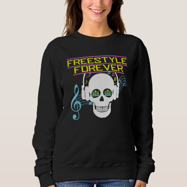 Moletom Freestyle Forever Skull com Ausência de Fone de Ou (Frente)