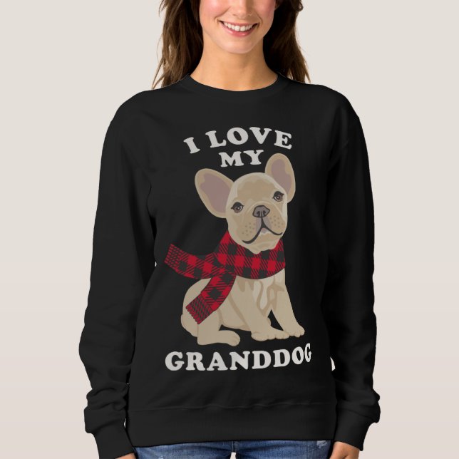 Moletom French Bulldog  Grandma Xmas  Fun Frenchie Granddo (Frente)
