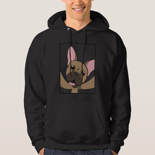 Moletom French Bulldog Selfie Animal Dog for a dog owner (Frente)