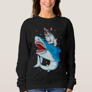 Moletom French Bulldog Shark T Kids Men Space Galaxy Jawso