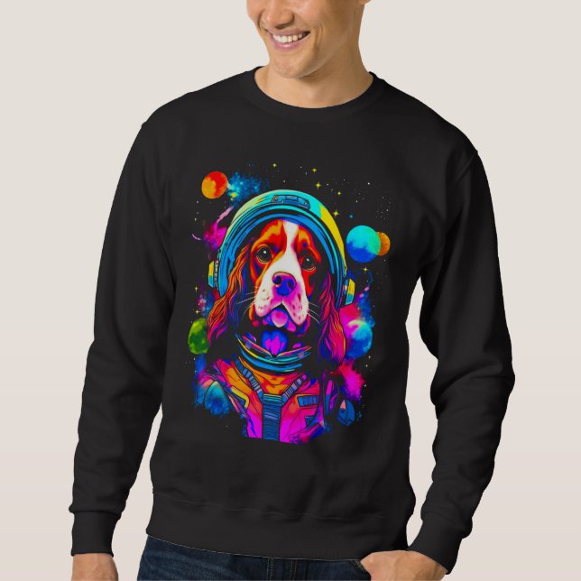 Moletom French Spaniel Dog Space Science (Frente)