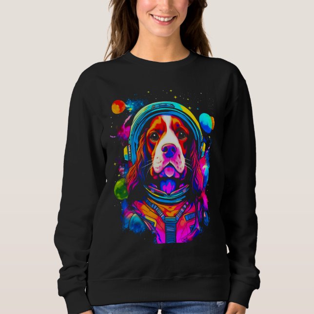 Moletom French Spaniel Dog Space Science (Frente)