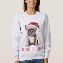 Moletom Frenchie Claus Cute French Buldog Natal