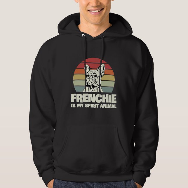 Moletom Frenchie é meu animal espíritos para um proprietár (Frente)
