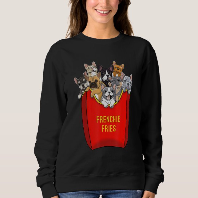 Moletom Frenchie Fries francês Buldogue Cachorro Mãe Cacho (Frente)