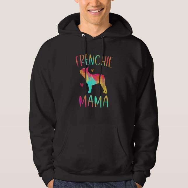 Moletom Frenchie Mama Colorida Cachorro Francês Mãe (Frente)