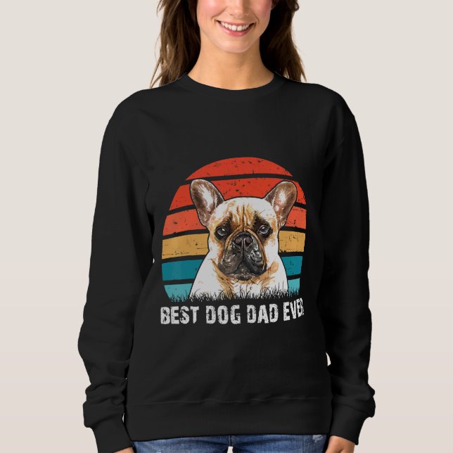 Moletom Frenchie Mens Melhor Pai De Cachorro Alguma Vez O  (Frente)