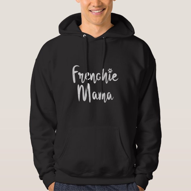 Moletom Frenchie Womens Frenchie Mama French Buldog Mãe (Frente)