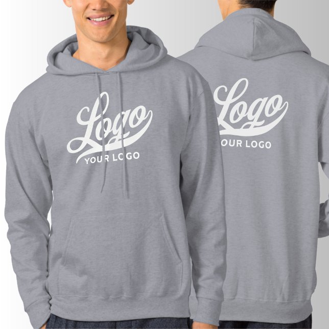 Moletom Frente +impressão traseira. Cinzas de logotipo mas (Criador carregado)