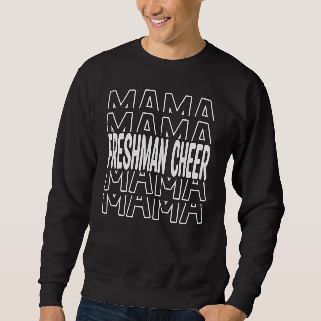 Moletom Freshman Cheer Mama Cheerleading Mom Cheerleader (Frente)