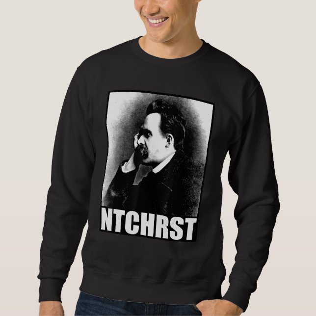 Moletom Friedrich Nietzsche Antichrist Ntchrst Funny Meme (Frente)