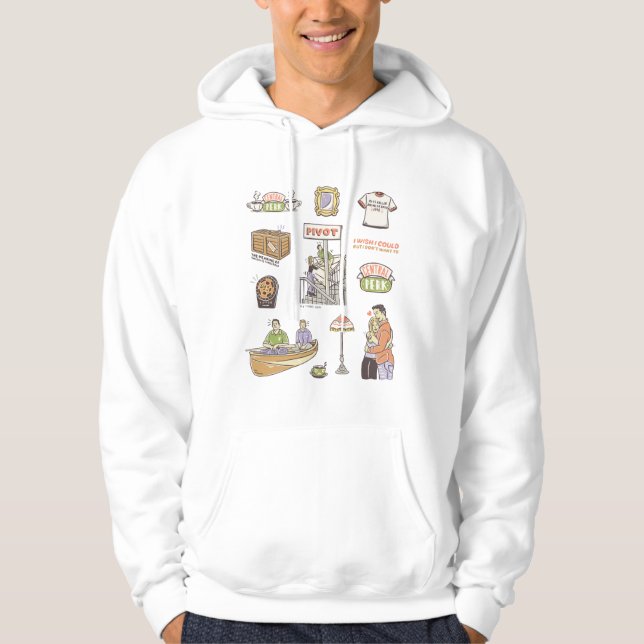 Moletom FRIENDS™ | Ícones Desenho Animado (Frente)
