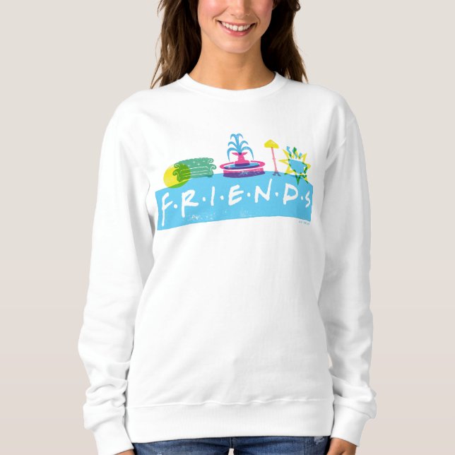 Moletom FRIENDS™ | Logotipo com Ícones (Frente)