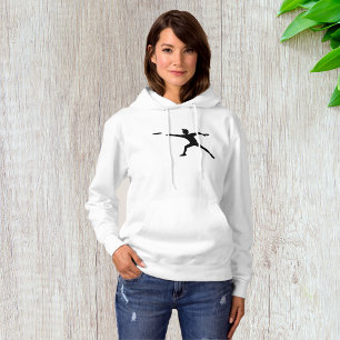 Moletom Frisbee Silhouette Womens Hoodie